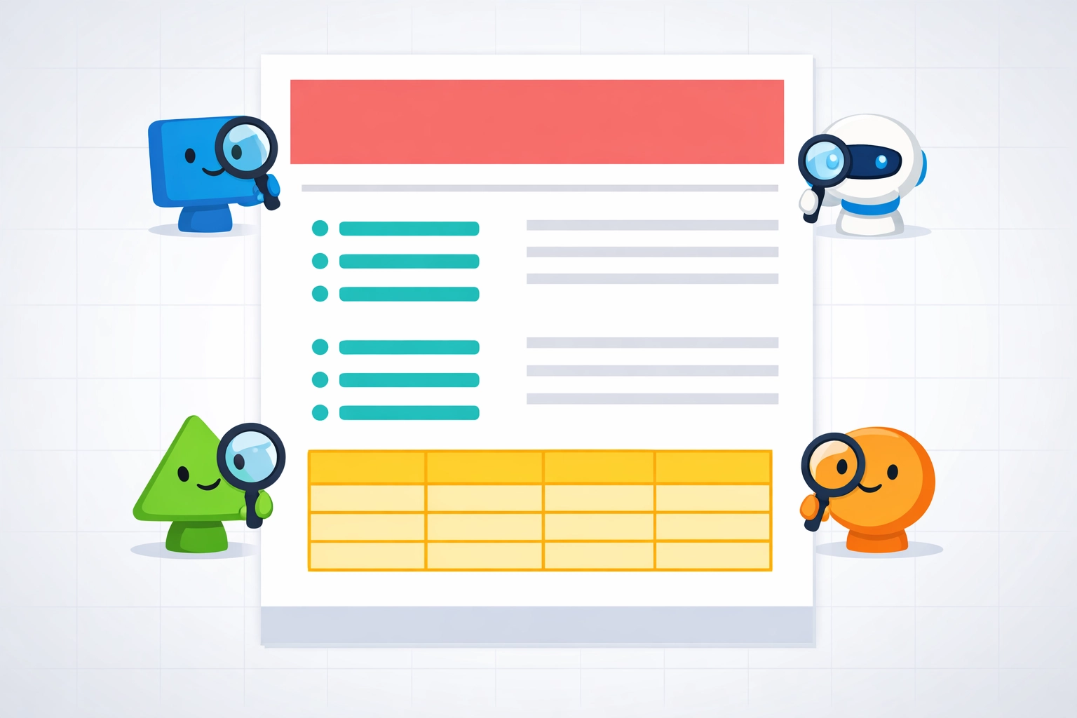 Structured website content with headers and bullets optimized for AI search crawlability.