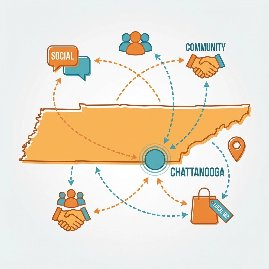 Chattanooga local social media community driving business traffic and conversions